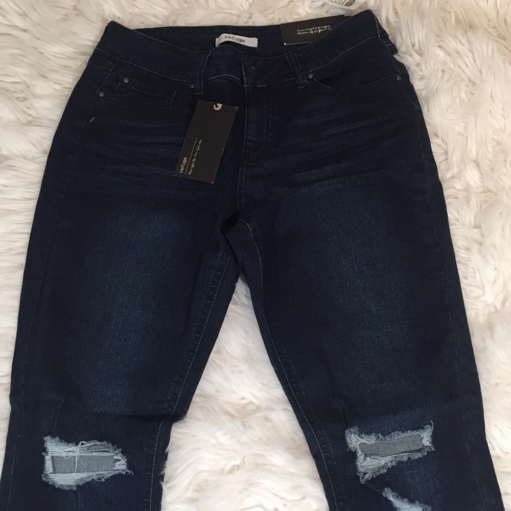 Charlotte Russe Refuge Skinny Boyfriend sz 8
